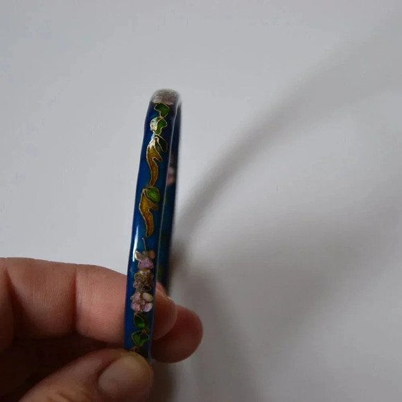 Vtg  Cloisonné Bangle - Picture 2 of 5